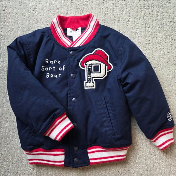 Gap Paddington Bear Varsity jacket size 3T - Picture 2 of 3